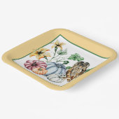 Assiettes En Carton Chouette mignonne et citrouilles d'automne (Angulaire)