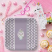 Assiettes En Carton Chouette Oracle Pastel Purple (Fête)