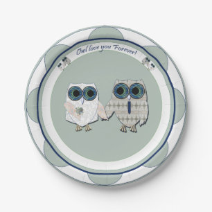 Assiettes En Carton Chouettes Plaques en papier Mariage