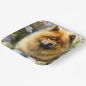 Assiettes En Carton Chow Chow avec oeufs de Pâques vacances (Angulaire)