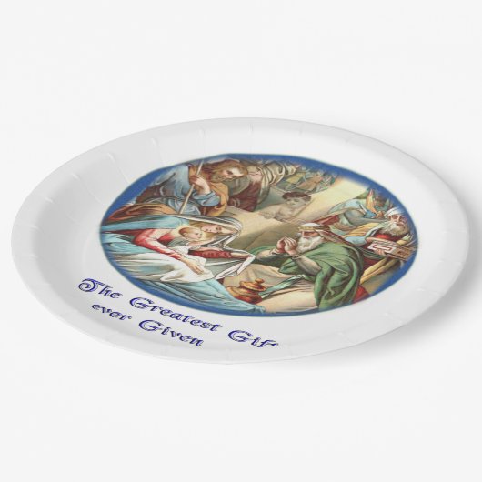 Assiettes En Carton chrétien (Angle)