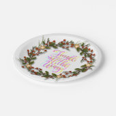 Assiettes En Carton christams wreath jingle les cloches plaques de pap (Angle)