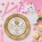 Assiettes En Carton Christian, 50e Anniversaire Mariage Plaques en pap (Fête)