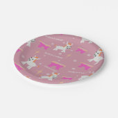 Assiettes En Carton Christian Noël Nativité rose (Angle)