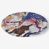 Assiettes En Carton Christmas Band - Happy Song (Angle)