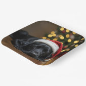 Assiettes En Carton Christmas Black Labrador Retriever (Angulaire)