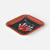 Assiettes En Carton Christmas Bowling Holiday Party (Angulaire)
