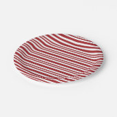 Assiettes En Carton Christmas Candy Cane Stripes (Angle)