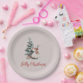 Assiettes En Carton Christmas Celebration Paper Plate | Joyful Holiday (Fête)