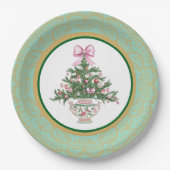 Assiettes En Carton Christmas Chinoiserie Paper Plates (Devant)