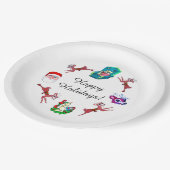 ASSIETTES EN CARTON CHRISTMAS COLLAGE (Angle)