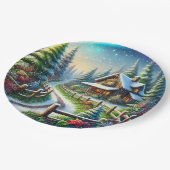 Assiettes En Carton Christmas Collage (Angle)