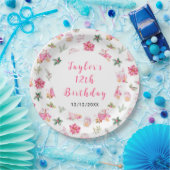 Assiettes En Carton Christmas Cookies and Cocoa Birthday Party Pink (Fête)