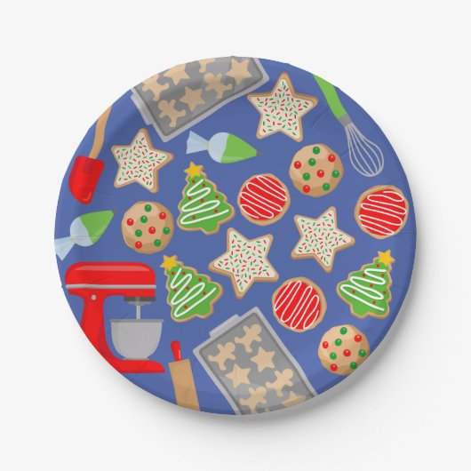 ASSIETTES EN CARTON CHRISTMAS COOKIES FÊTE (Devant)