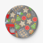 ASSIETTES EN CARTON CHRISTMAS COOKIES FÊTE (Devant)