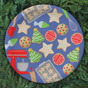ASSIETTES EN CARTON CHRISTMAS COOKIES FÊTE
