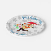Assiettes En Carton Christmas Dancing Fox Custom (Angle)