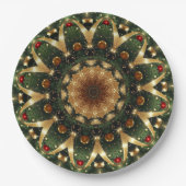 Assiettes En Carton Christmas Decorative Holiday Paper Plate (Devant)