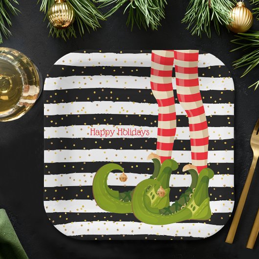 Assiettes En Carton Christmas Elf