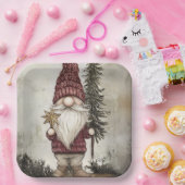 Assiettes En Carton Christmas Gnome for the Holidays (Fête)