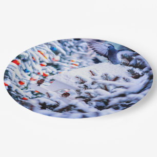 Assiettes En Carton Christmas Idyll attrayant