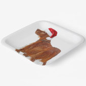 Assiettes En Carton Christmas Irish Setter (Angulaire)