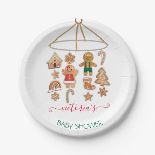 Assiettes En Carton Christmas Little Cookie Moblie Baby shower