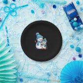 Assiettes En Carton Christmas Merry Christmas For Gift Penguin Snowman (Fête)