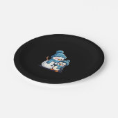 Assiettes En Carton Christmas Merry Christmas For Gift Penguin Snowman (Angle)