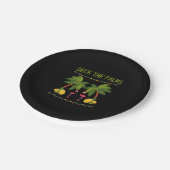 Assiettes En Carton Christmas Palm Tree With Holiday Lights and (Angle)