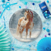 Assiettes En Carton Christmas Paper Plate / Beautiful Appalossa Horse  (Fête)