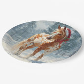 Assiettes En Carton Christmas Paper Plate / Beautiful Appalossa Horse  (Angle)