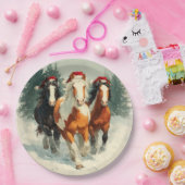 Assiettes En Carton Christmas Paper Plate / Beautiful Galloping Horse  (Fête)