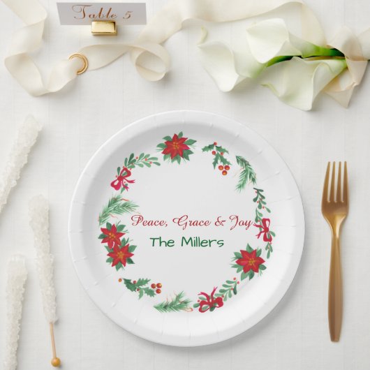 Assiettes En Carton Christmas Paper Plates (Mariage)