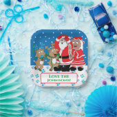 Assiettes En Carton Christmas Père Noël Fun (Fête)