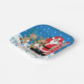Assiettes En Carton Christmas Père Noël Fun (Angulaire)