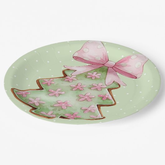 Assiettes En Carton Christmas Plate (Angle)