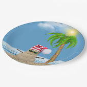 Assiettes En Carton Christmas Sand Man (Angle)