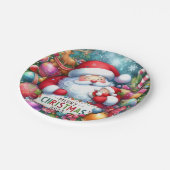 Assiettes En Carton Christmas Santa With Baby  (Angle)