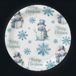 Assiettes En Carton Christmas Snowman<br><div class="desc">Plaques en papier Noël Snowman</div>