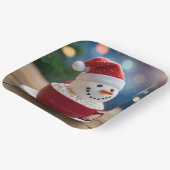 Assiettes En Carton Christmas Snowman In Hot Cocoa (Angulaire)