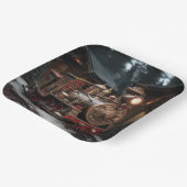 Assiettes En Carton Christmas Train (Angulaire)