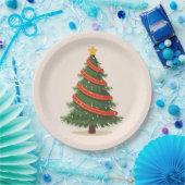 Assiettes En Carton Christmas Tree, Christmas, Minimalist (Fête)