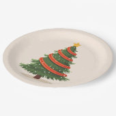 Assiettes En Carton Christmas Tree, Christmas, Minimalist (Angle)