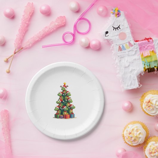 Assiettes En Carton Christmas Tree Sea Turtle Turtles Tortoise T-Shirt (Fête)