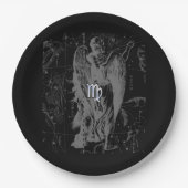 Assiettes En Carton Chrome comme Virgo Zodiac Connexion Hevelius (Devant)
