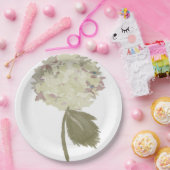 Assiettes En Carton Chrysanthème d'Ivoire (Fête)