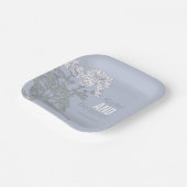 Assiettes En Carton Chrysanthemum fleurs blanches Plaques de papier ma (Angulaire)