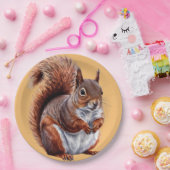 Assiettes En Carton chubby squirrel safari Wild jungle Birthday Party (Fête)
