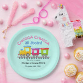 Assiettes En Carton Chugga Choo Train Caricature Thématique N'Importe (Fête)